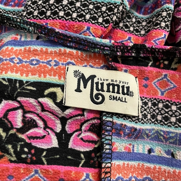 Show Me Your Mumu Ibiza Mini Dress Small Stripes - Picture 7 of 9